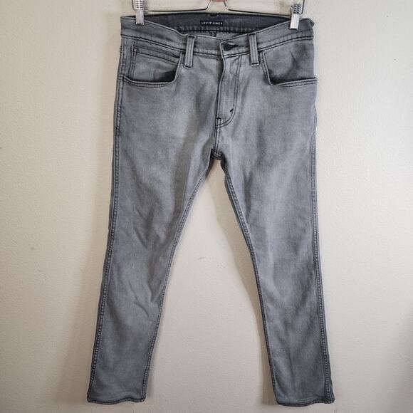 Levi's Men's Line 8 Skinny Jeans Men's Size 32x31" Gray Stretch - Picture 1 of 10